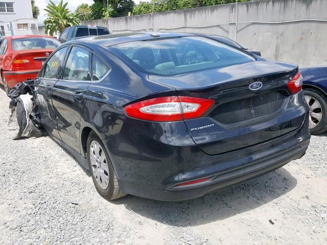 3FA6P0G77DR265891 - 2013 FORD FUSION S CHARCOAL photo 3