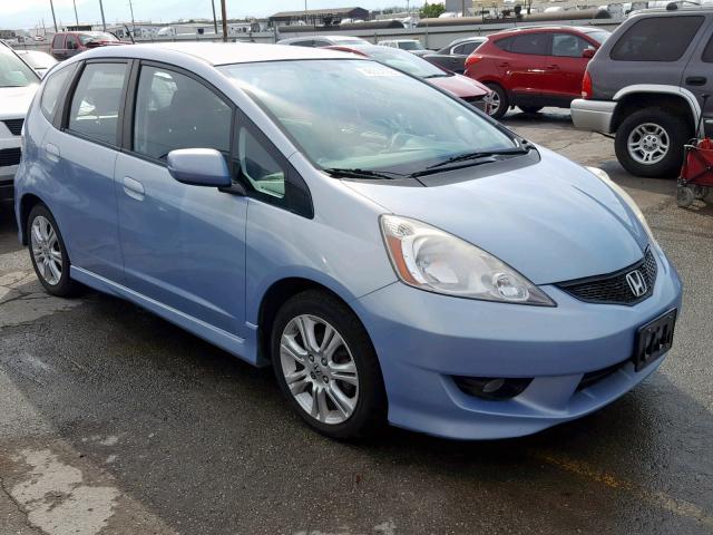 JHMGE88469S064341 - 2009 HONDA FIT SPORT BLUE photo 1