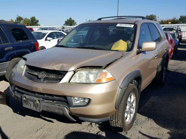 2HNYD18862H517951 - 2002 ACURA MDX TOURIN GOLD photo 2