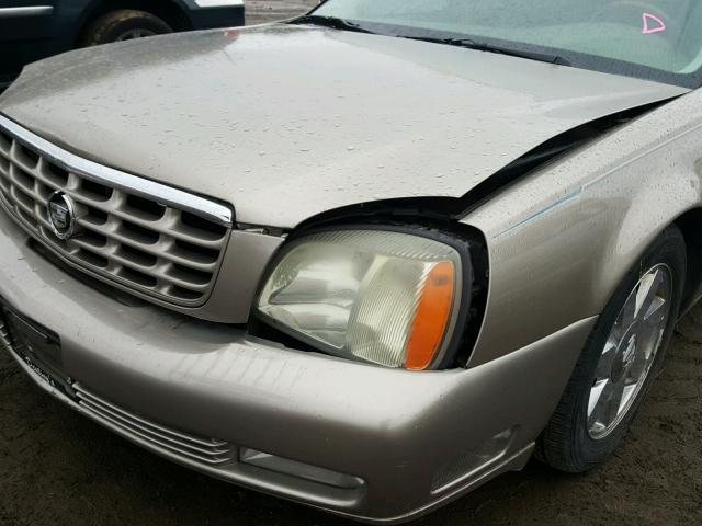 1G6KF57974U124275 - 2004 CADILLAC DEVILLE DT TAN photo 9