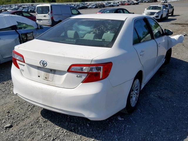 4T1BF1FK8CU579656 - 2012 TOYOTA CAMRY BASE WHITE photo 4