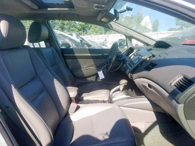 2HGFA1F92AH558417 - 2010 HONDA CIVIC EXL Արծաթագույն լուսանկար 5