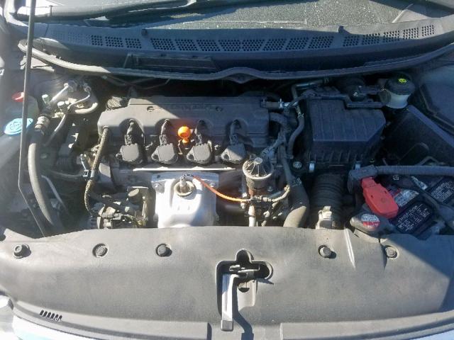 2HGFA1F92AH558417 - 2010 HONDA CIVIC EXL Արծաթագույն լուսանկար 7