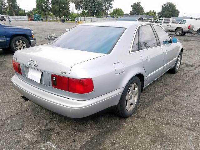 WAUAF84D9VN001668 - 1997 AUDI A8 3.7 SILVER photo 4