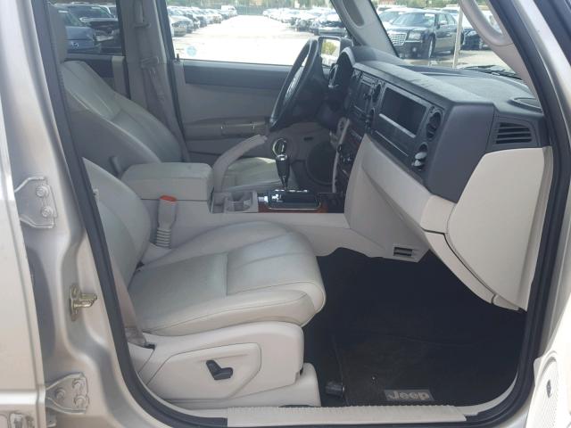 1J8HG58P47C529241 - 2007 JEEP COMMANDER GRAY photo 5