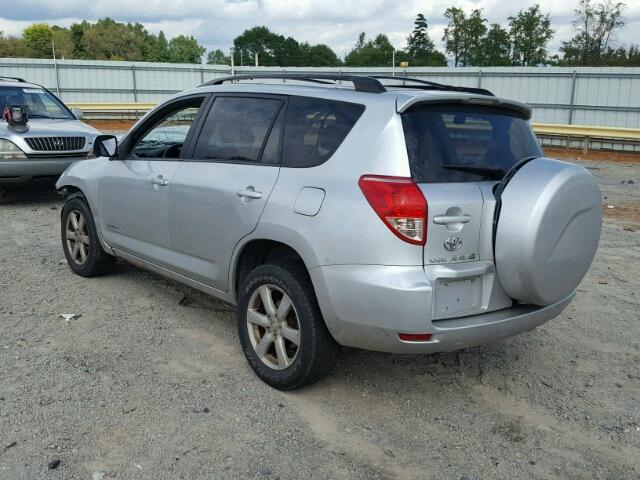 JTMBD31V675075078 - 2007 TOYOTA RAV4 LIMIT SILVER photo 3