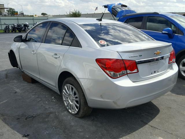 1G1PH5SB1D7293240 - 2013 CHEVROLET CRUZE ECO SILVER photo 3