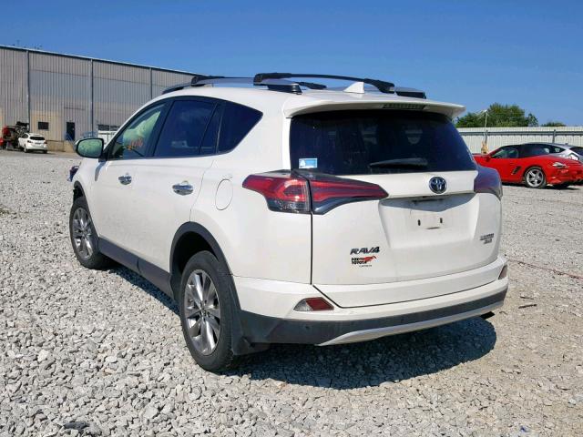 JTMDFREV0GD189129 - 2016 TOYOTA RAV4 LIMIT WHITE photo 3