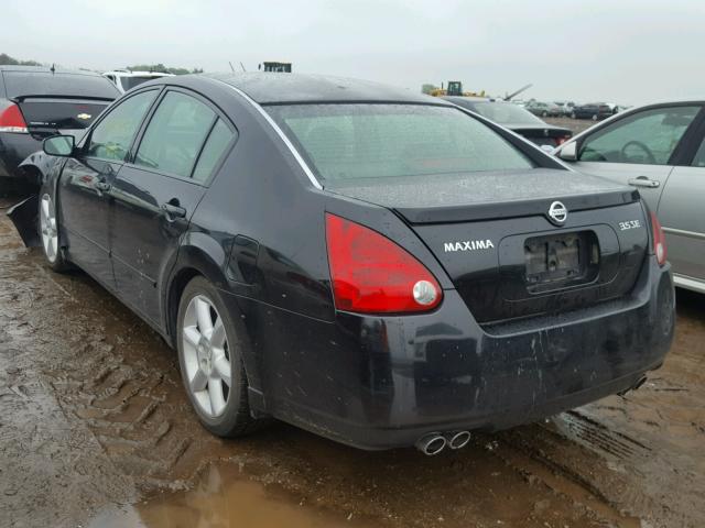 1N4BA41E34C865028 - 2004 NISSAN MAXIMA SE BLACK photo 3