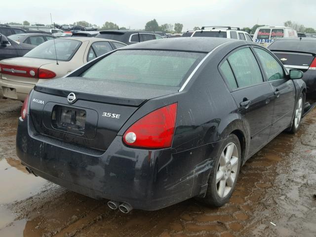 1N4BA41E34C865028 - 2004 NISSAN MAXIMA SE BLACK photo 4