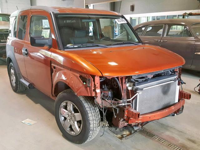 5J6YH186X5L010982 - 2005 HONDA ELEMENT EX ORANGE photo 1