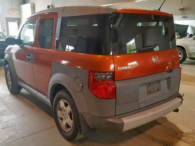 5J6YH186X5L010982 - 2005 HONDA ELEMENT EX ORANGE photo 3