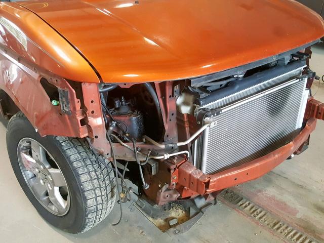 5J6YH186X5L010982 - 2005 HONDA ELEMENT EX ORANGE photo 9