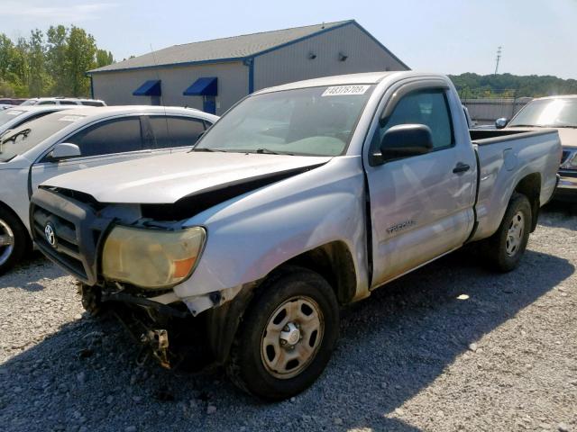 5TENX22N38Z517116 - 2008 TOYOTA TACOMA SILVER photo 2