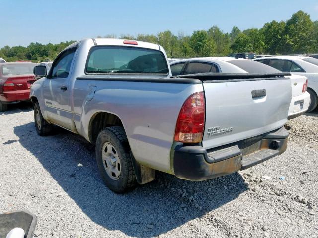 5TENX22N38Z517116 - 2008 TOYOTA TACOMA SILVER photo 3