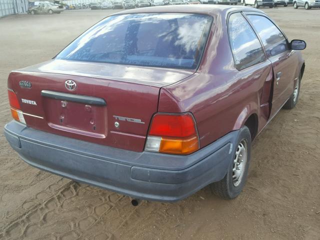 JT2AC52L5T0126898 - 1996 TOYOTA TERCEL STD RED photo 4