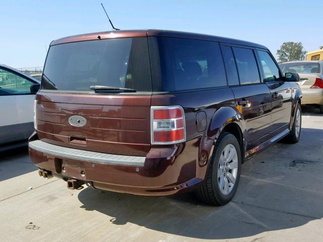 2FMDK51C79BA20366 - 2009 FORD FLEX SE MAROON photo 4