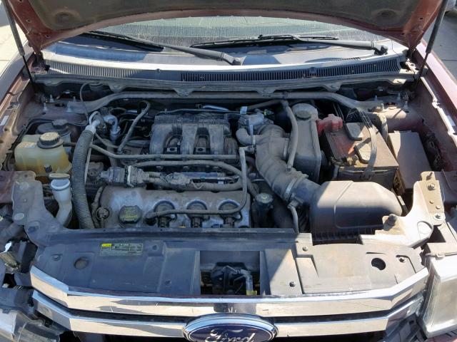 2FMDK51C79BA20366 - 2009 FORD FLEX SE MAROON photo 7