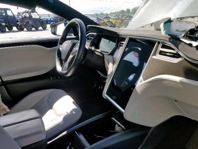 5YJSA1H28EFP66245 - 2014 TESLA MODEL S GREEN photo 9