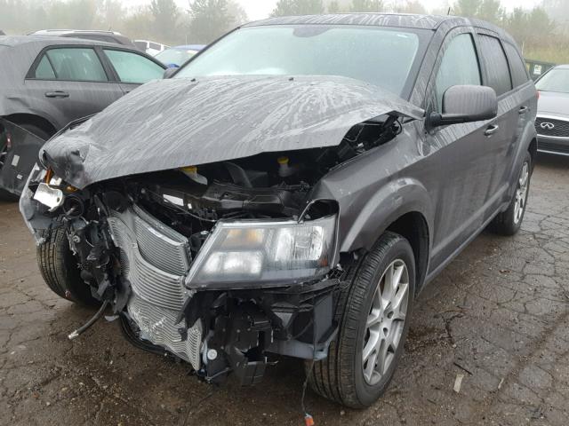 3C4PDDEG9JT296530 - 2018 DODGE JOURNEY GT GRAY photo 2