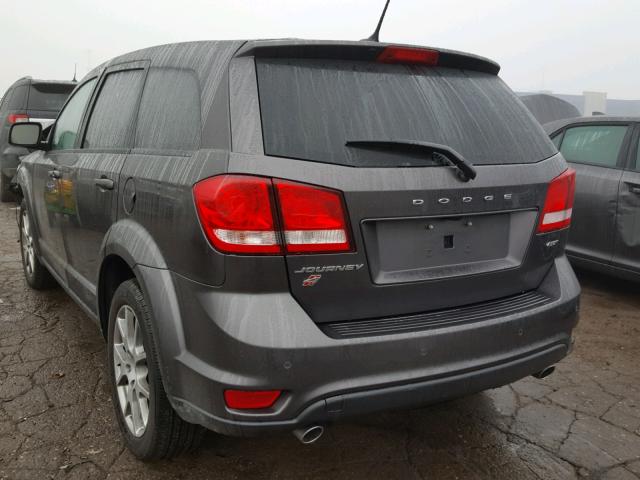 3C4PDDEG9JT296530 - 2018 DODGE JOURNEY GT GRAY photo 3