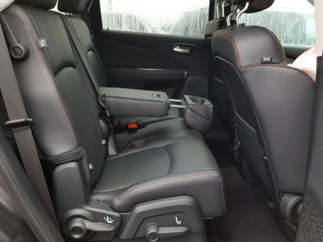 3C4PDDEG9JT296530 - 2018 DODGE JOURNEY GT GRAY photo 6