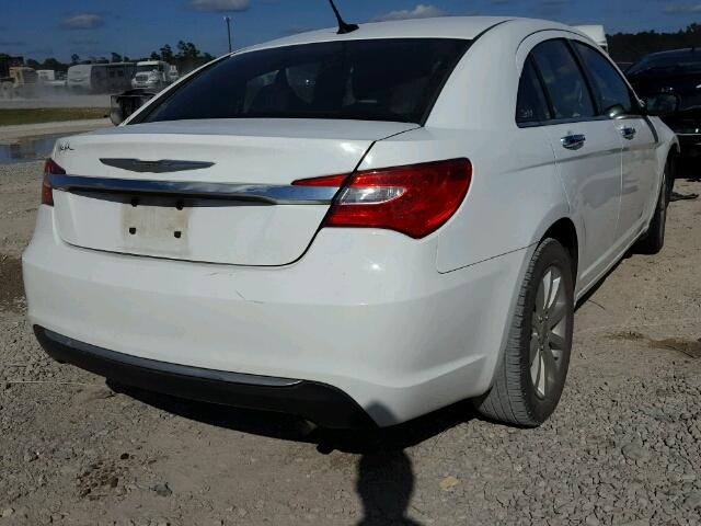 1C3CCBCB4DN588768 - 2013 CHRYSLER 200 LIMITE WHITE photo 4