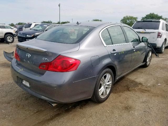 JN1CV6AR1BM412523 - 2011 INFINITI G37 GRAY photo 4