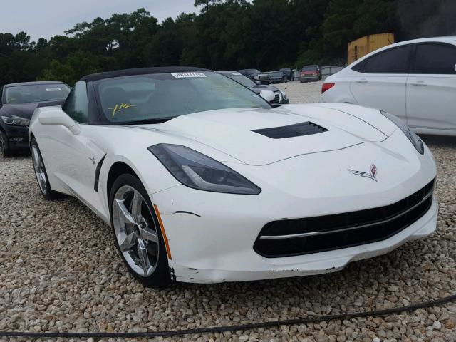 1G1YA3D74E5120914 - 2014 CHEVROLET CORVETTE S WHITE photo 1