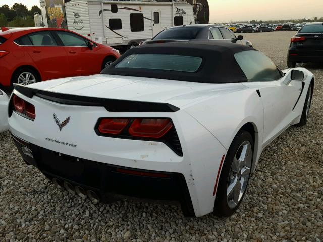 1G1YA3D74E5120914 - 2014 CHEVROLET CORVETTE S WHITE photo 4