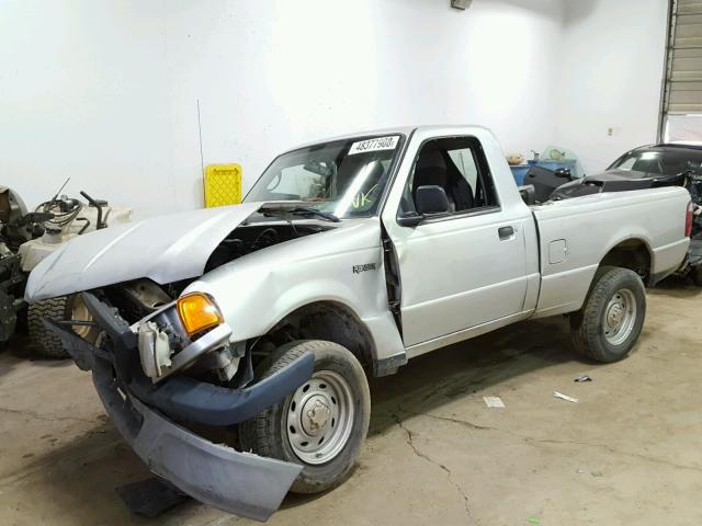 1FTYR10D25PA63097 - 2005 FORD RANGER SILVER photo 2