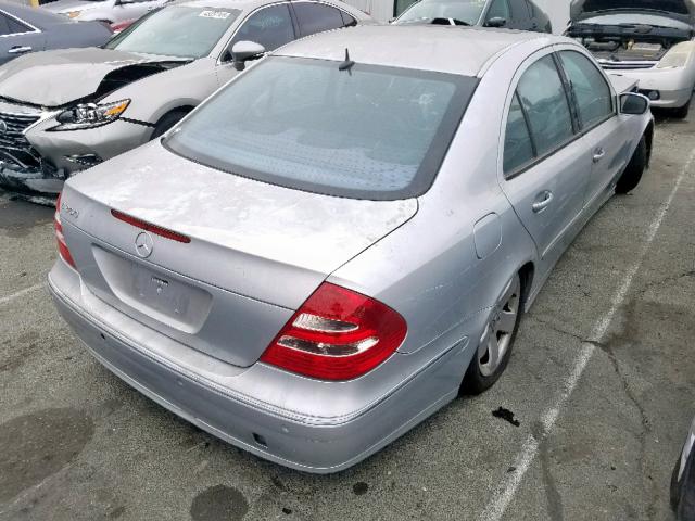 WDBUF56J66A846471 - 2006 MERCEDES-BENZ E 350 SILVER photo 4