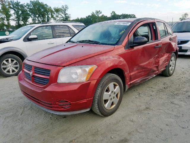 1B3HB28B67D127970 - 2007 DODGE CALIBER RED photo 2