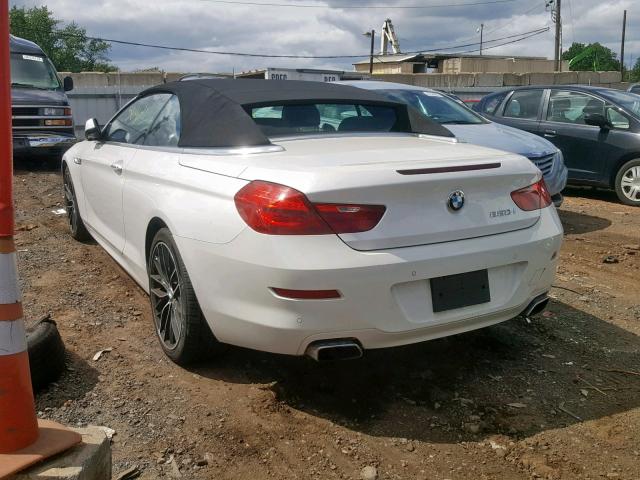 WBAYP9C55DD168898 - 2013 BMW 650 I WHITE photo 3