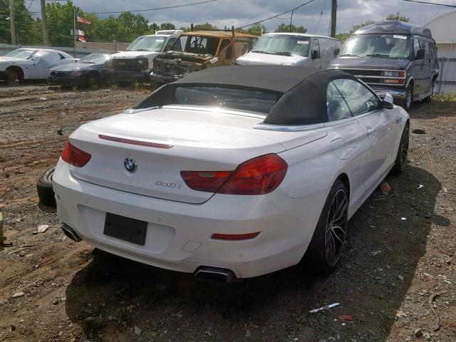 WBAYP9C55DD168898 - 2013 BMW 650 I WHITE photo 4