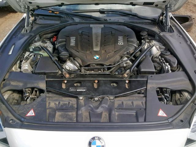 WBAYP9C55DD168898 - 2013 BMW 650 I WHITE photo 7