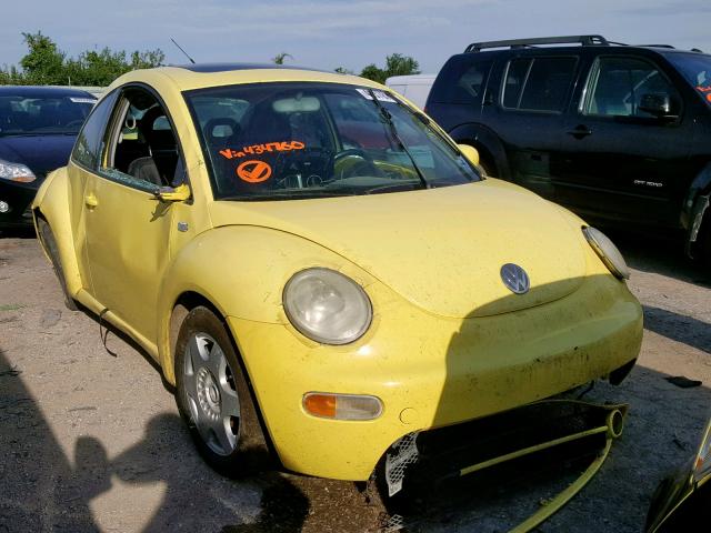 3VWCK21C11M434760 - 2001 VOLKSWAGEN NEW BEETLE ყვითელი ფოტო 1