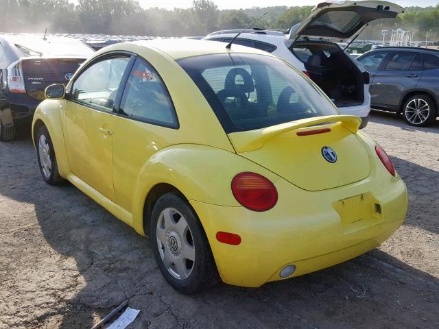 3VWCK21C11M434760 - 2001 VOLKSWAGEN NEW BEETLE ყვითელი ფოტო 3