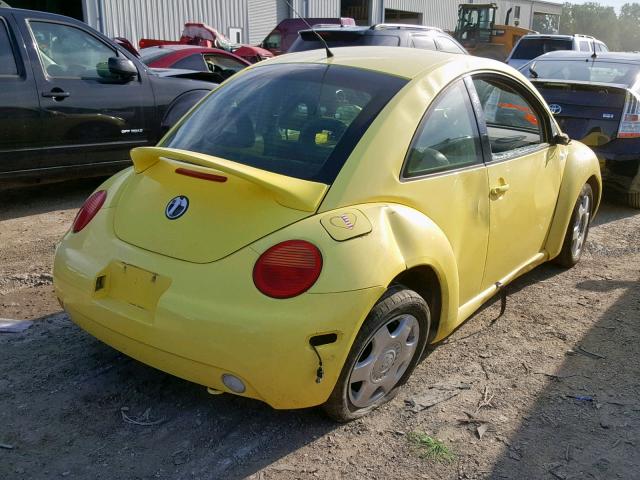 3VWCK21C11M434760 - 2001 VOLKSWAGEN NEW BEETLE ყვითელი ფოტო 4