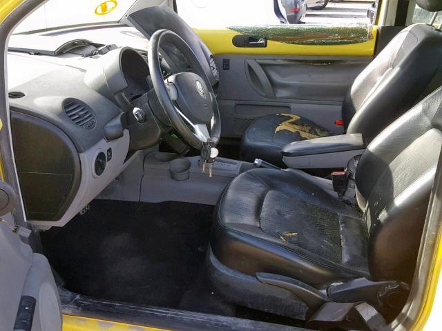 3VWCK21C11M434760 - 2001 VOLKSWAGEN NEW BEETLE ყვითელი ფოტო 5