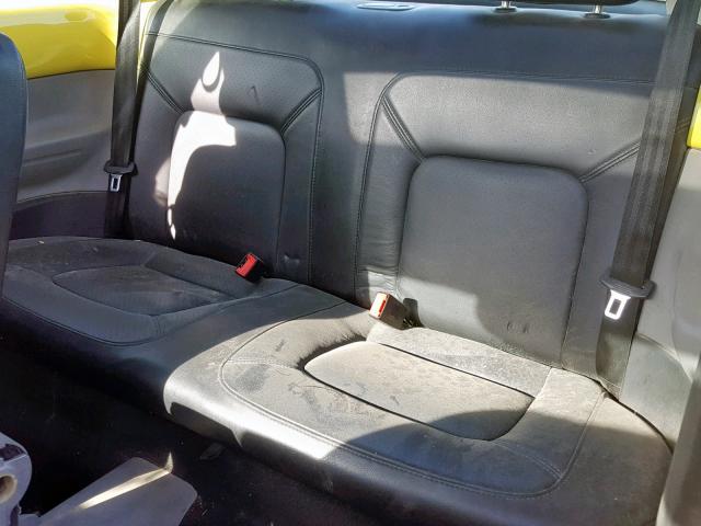 3VWCK21C11M434760 - 2001 VOLKSWAGEN NEW BEETLE ყვითელი ფოტო 6