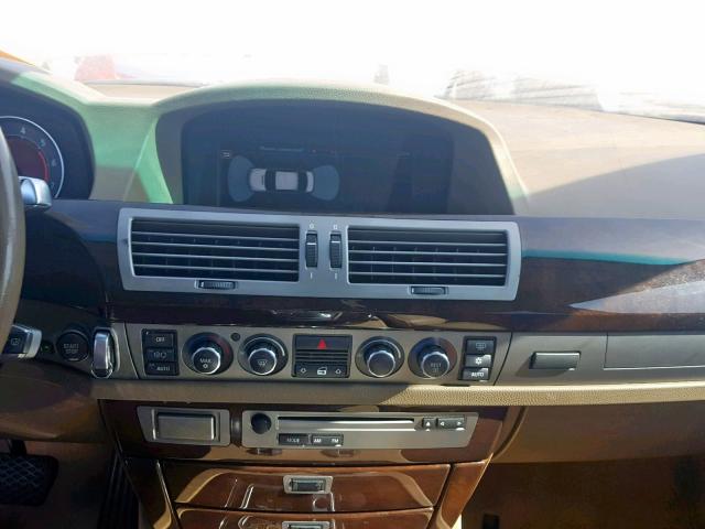 WBAHN83577DT67066 - 2007 BMW 750 WHITE photo 9