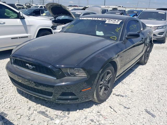 1ZVBP8AM8D5227480 - 2013 FORD MUSTANG BLACK photo 2