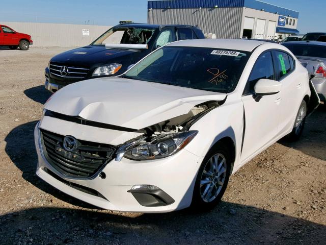 JM1BM1V70E1127681 - 2014 MAZDA 3 TOURING WHITE photo 2