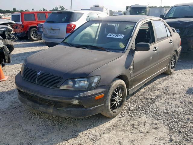 JA3AJ86E93U120670 - 2003 MITSUBISHI LANCER OZ BLACK photo 2