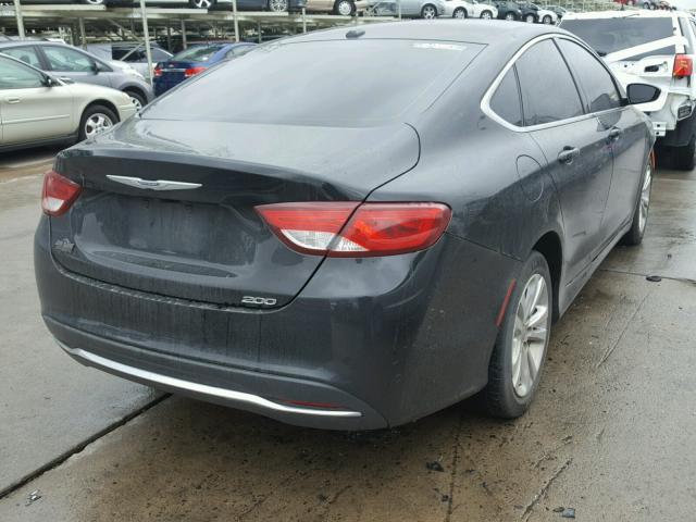 1C3CCCAB9FN710228 - 2015 CHRYSLER 200 LIMITE BLACK photo 4