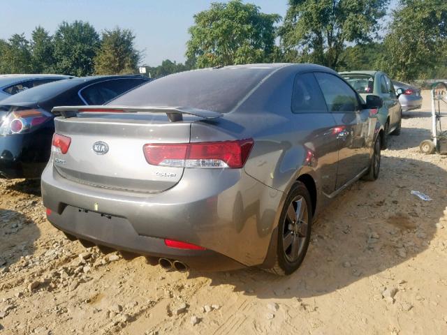 KNAFU6A29C5570066 - 2012 KIA FORTE EX SILVER photo 4