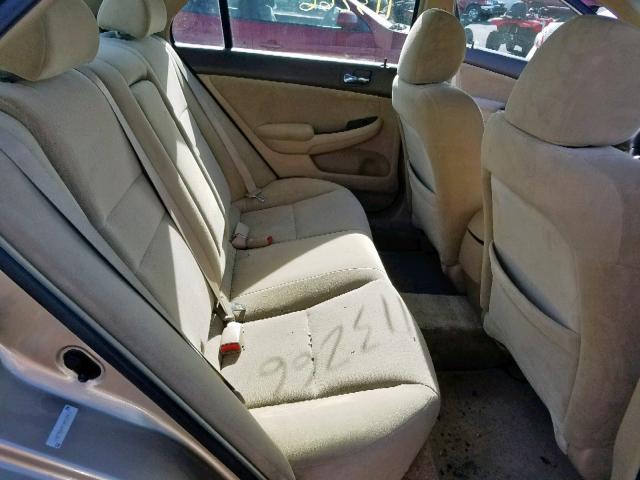 1HGCM56435A153953 - 2005 HONDA ACCORD LX GOLD photo 6