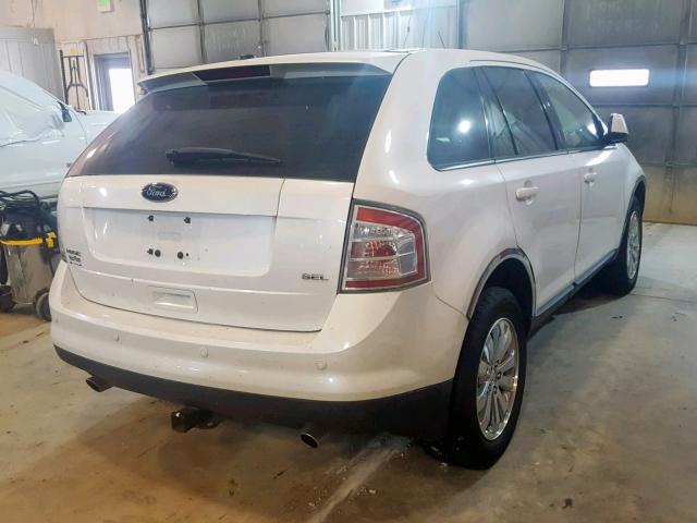 2FMDK3JC7ABA19355 - 2010 FORD EDGE SEL WHITE photo 4