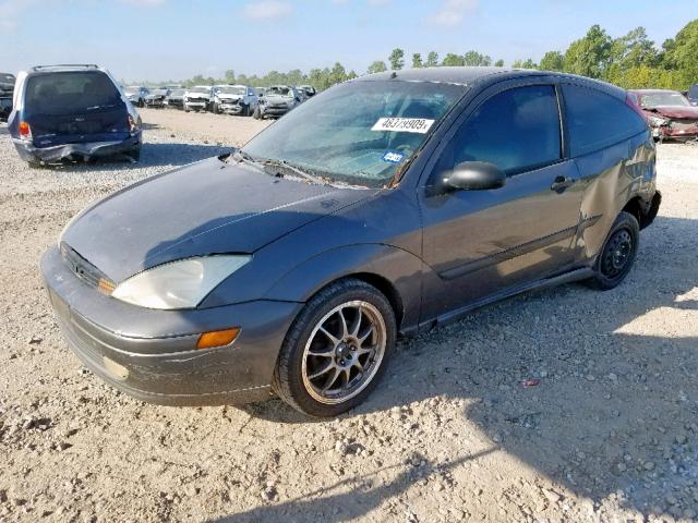 3FAFP31322R186651 - 2002 FORD FOCUS ZX3 GRAY photo 2